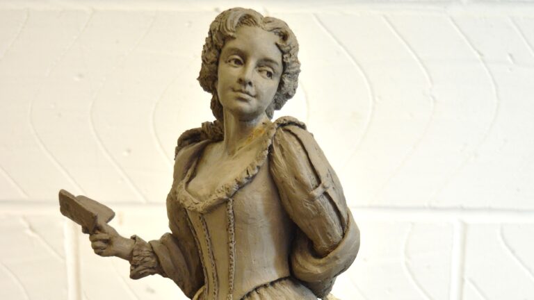 Aphra Behn maquette now in foundry